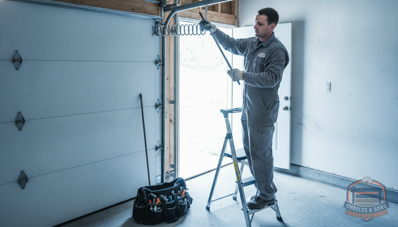 Garage Door Spring Replacement in Bronzeville