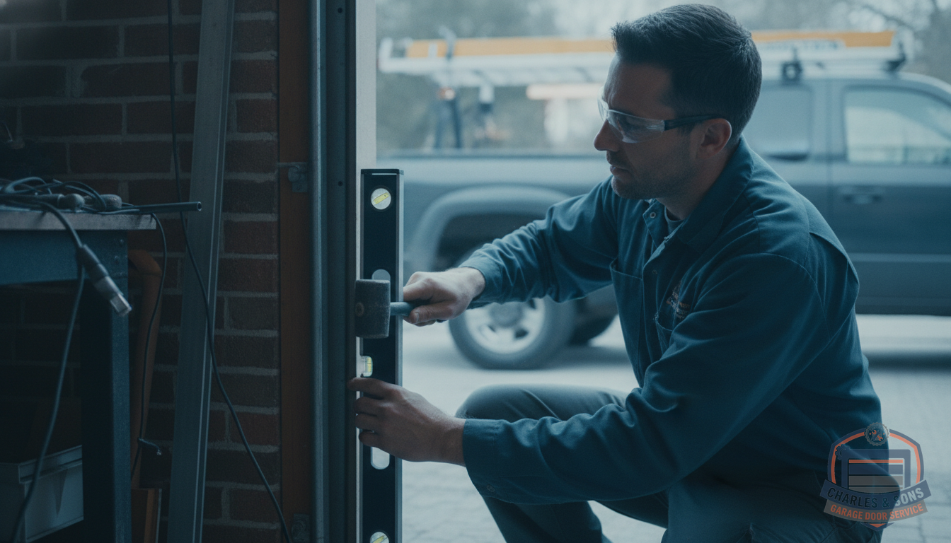 Garage Door Track Alignment & Repair